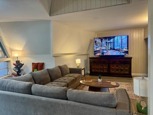 Living room with couch and TV